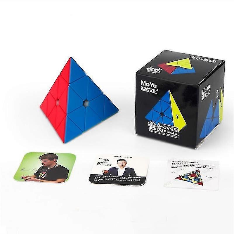 3x3 Pyramide Stickerless Speed Magic Cube Speed Cube Wettbewerb Cube Pyramide Cube Cubo Magico Puzzle Spielzeug