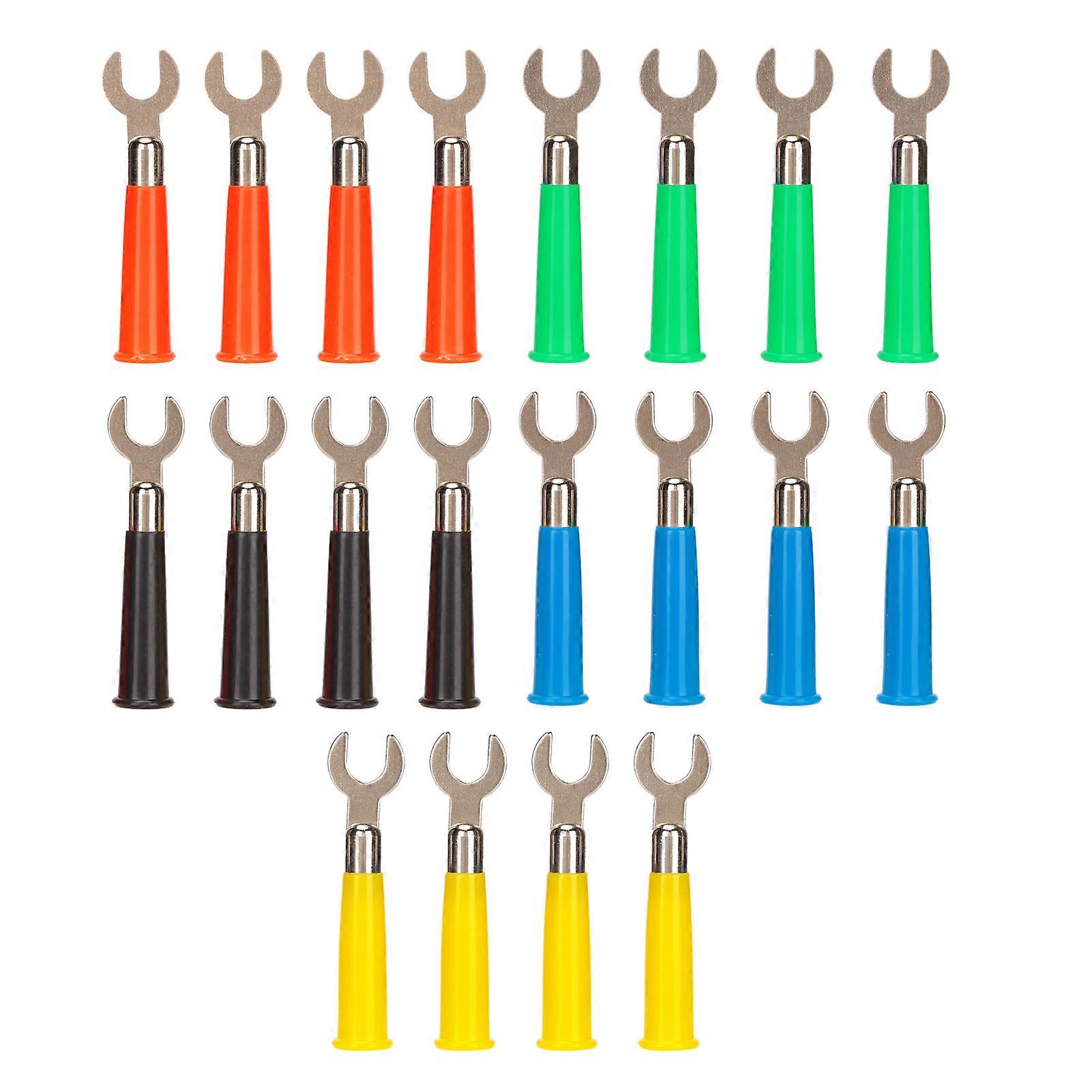 Color-Coded U Type Wire Connector Set - Durable Brass & ABS, 19A, Versatile Use
