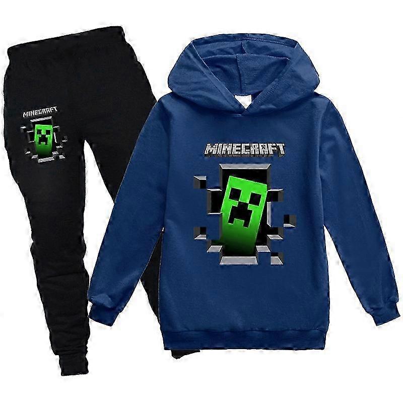 2 Pz Game Pattern Felpa Con Cappuccio E Pantaloni Set Ragazze Ragazzi Felpa Con Cappuccio Pulr Top Bambini Adolescenti