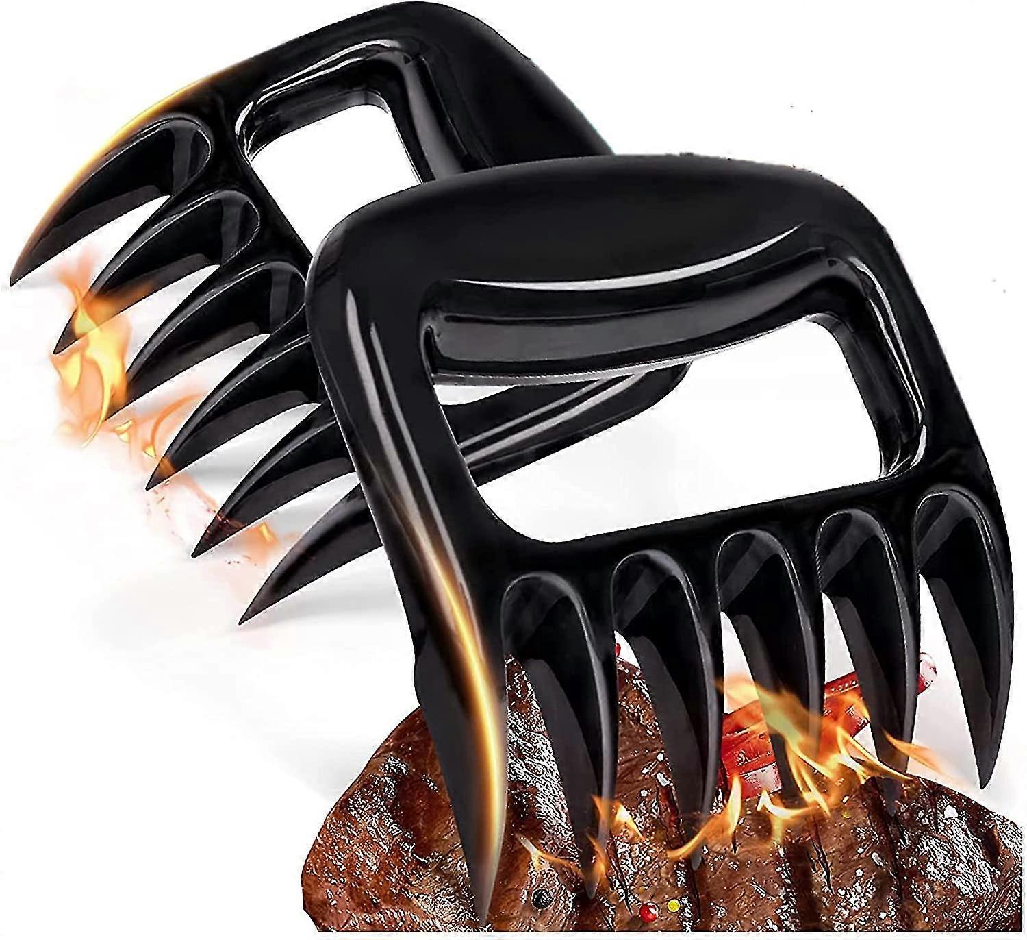Bbq Bear Claws For Pulled Pork, Bbq Meat Shredder Claws, Bear Meat Paw Claws, Smoked Barbecue Grill Accessories(black)