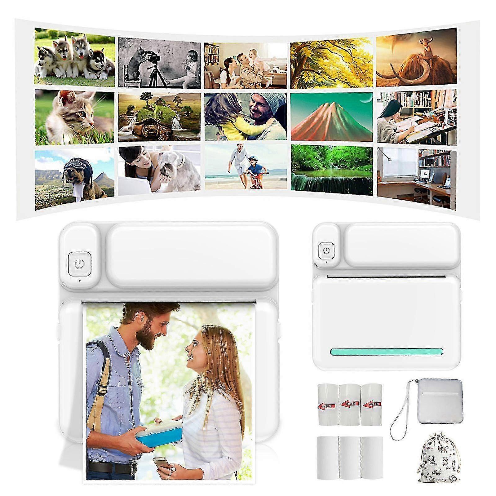 Thermal Portable Bluetooth Printers 57mm Mini Wireless POS Thermal Image Photo Printers For Android IOS Mobile Phone FLYE1984