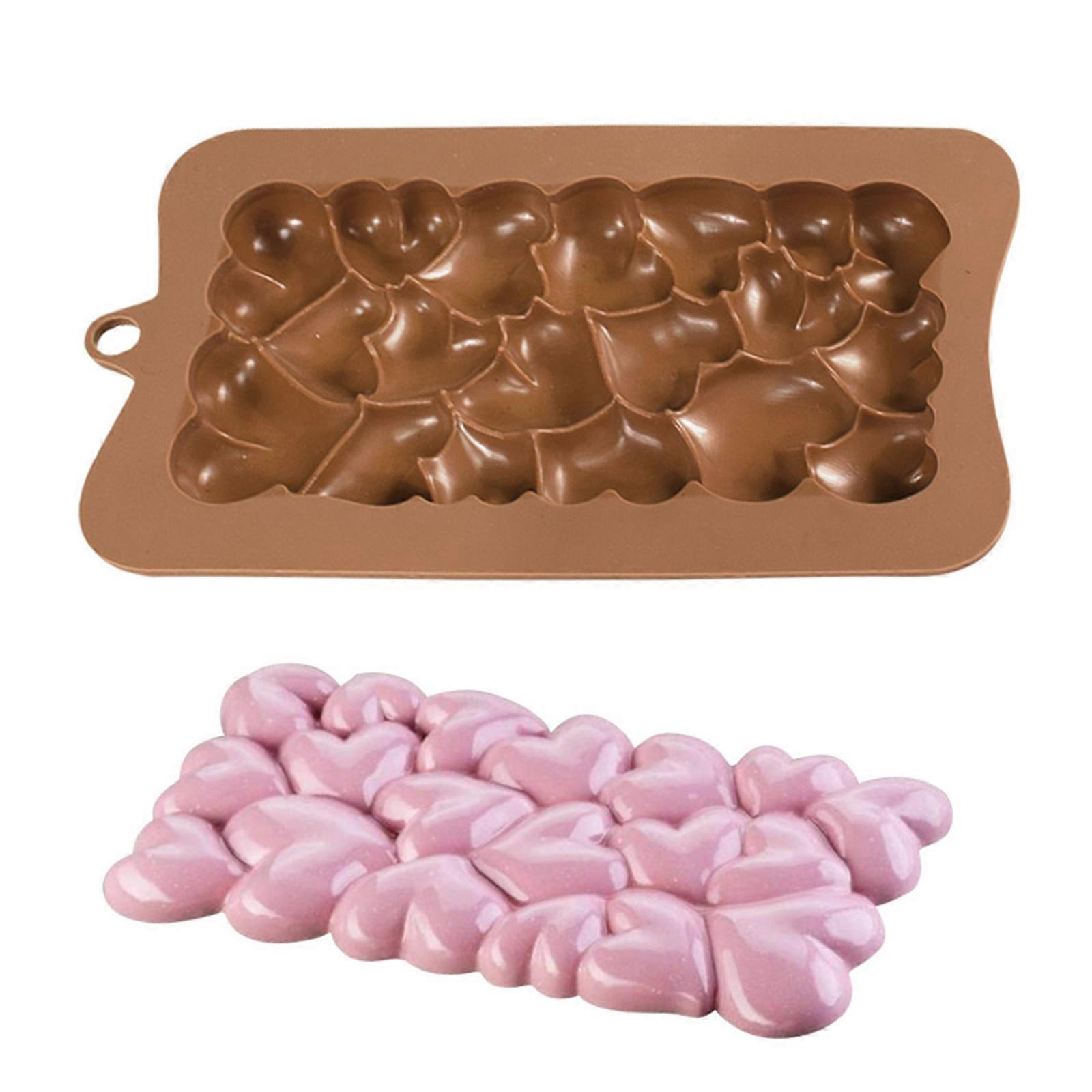 Handmade 3D Soap Bar Craft Kitchen Baking Mold Heart Pattern Chocolate Shape