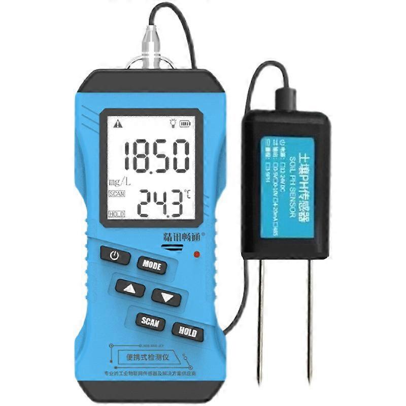 Portable Multi-Parameter Soil Tester, Nitrogen, Phosphorus, Potassium, Moisture, Temperature, Humidity, PH, EC/ Intelligent Display Soil Tester