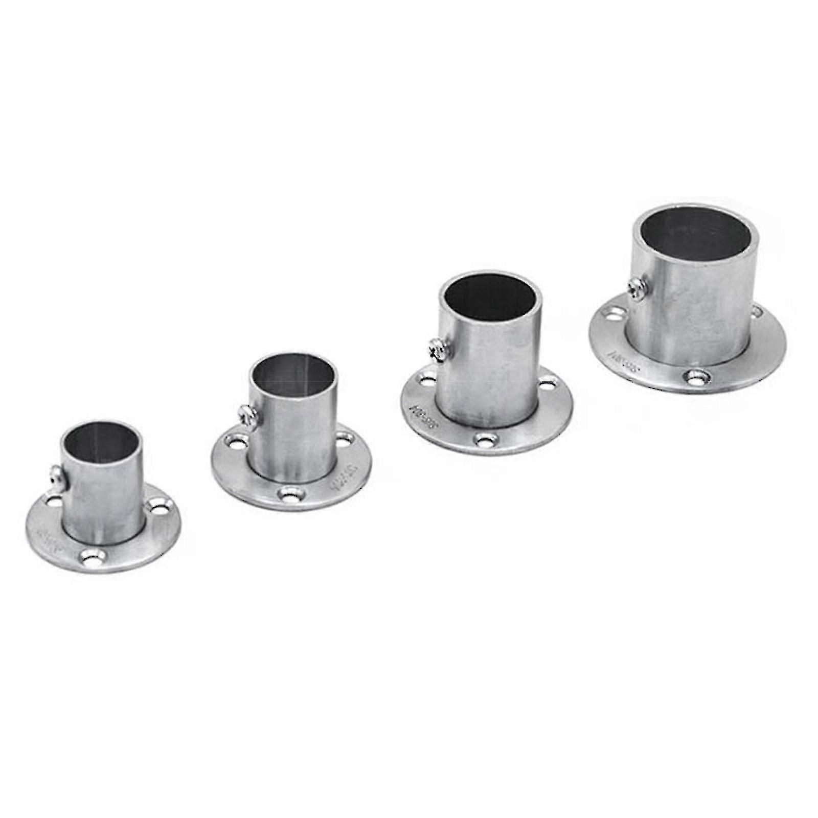 Garderobsstång Fläns Duschdraperi Socket Bracket Stöd för rör (16mm-32mm)