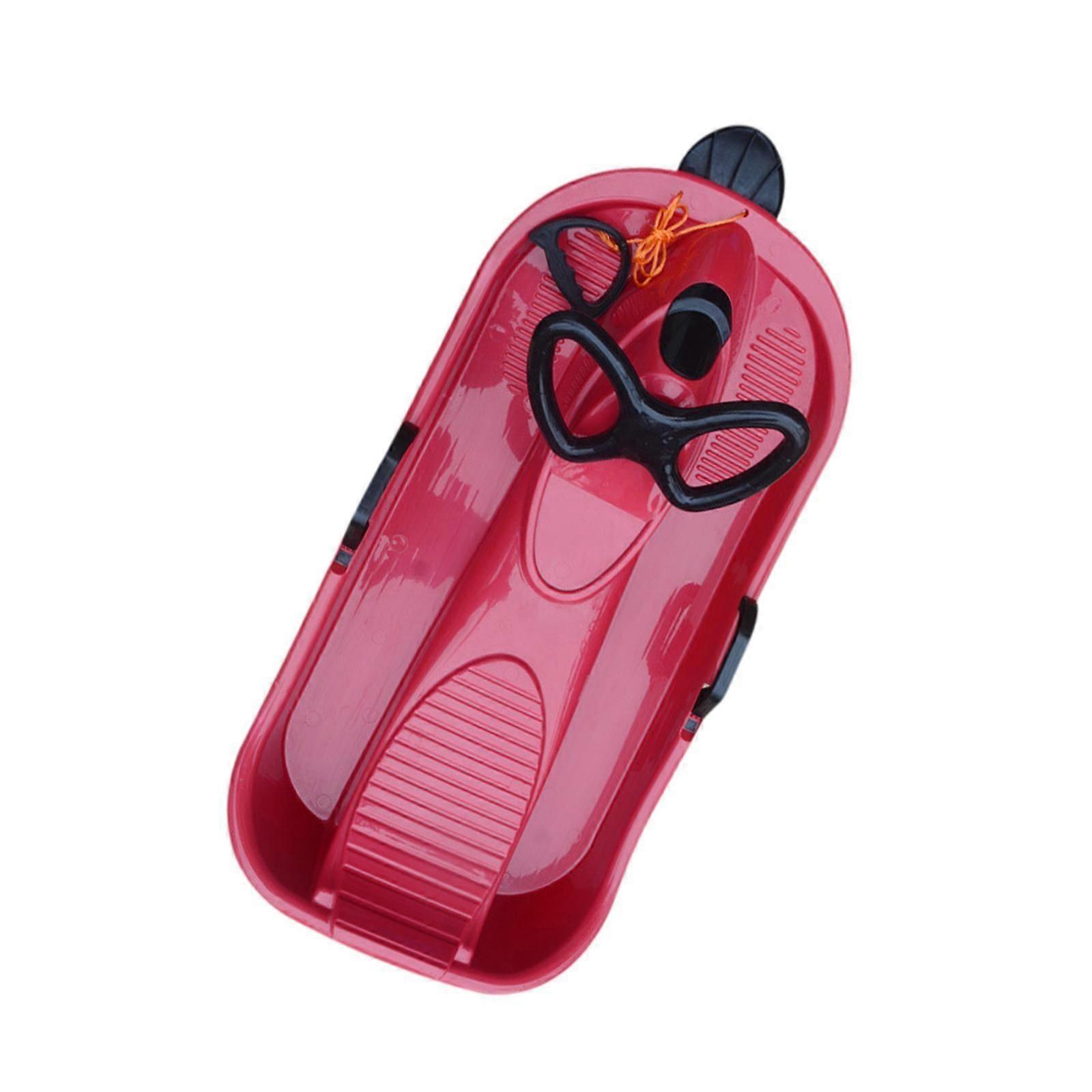 Çocuklar Kar Kızağı Açık Hava Aktiviteleri Oyunları Sağlam Kızak Erkekler Kızlar için Çocuk Gül Kırmızı