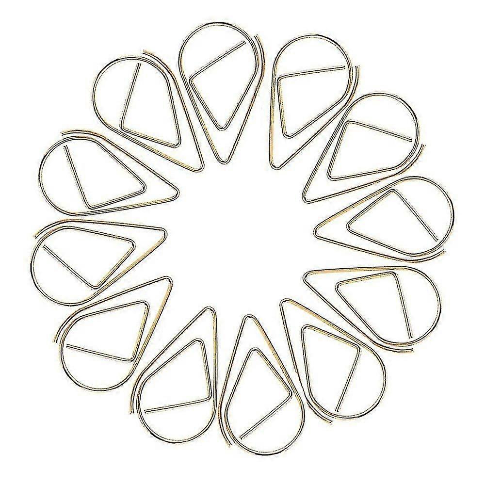 100pcs Paper Clips , Durable Rust Resistant Paper Clips,gold