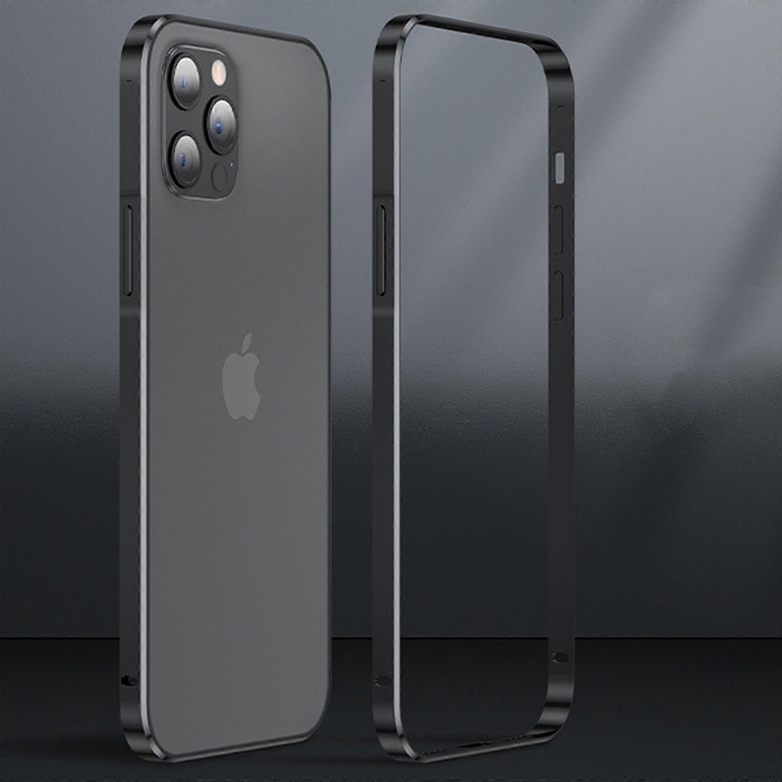 Aluminum Frame Metal Bumper Case for iPhone 15 Plus, Slim Shockproof Cover with Soft Inner Bumper, Heat Dissipation Frame Phone Case