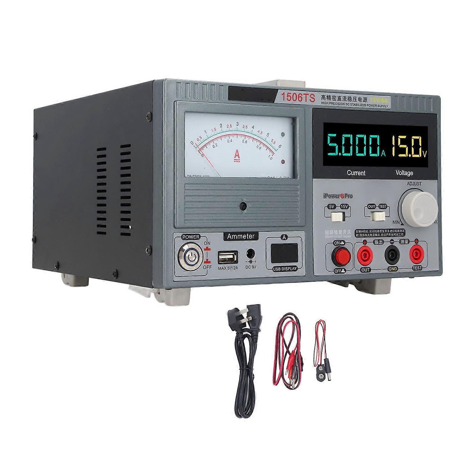 DC Regulated Power Supply 6A 15V High Accuracy Adjustable Stabilizer for Electronic Equipment Weldin