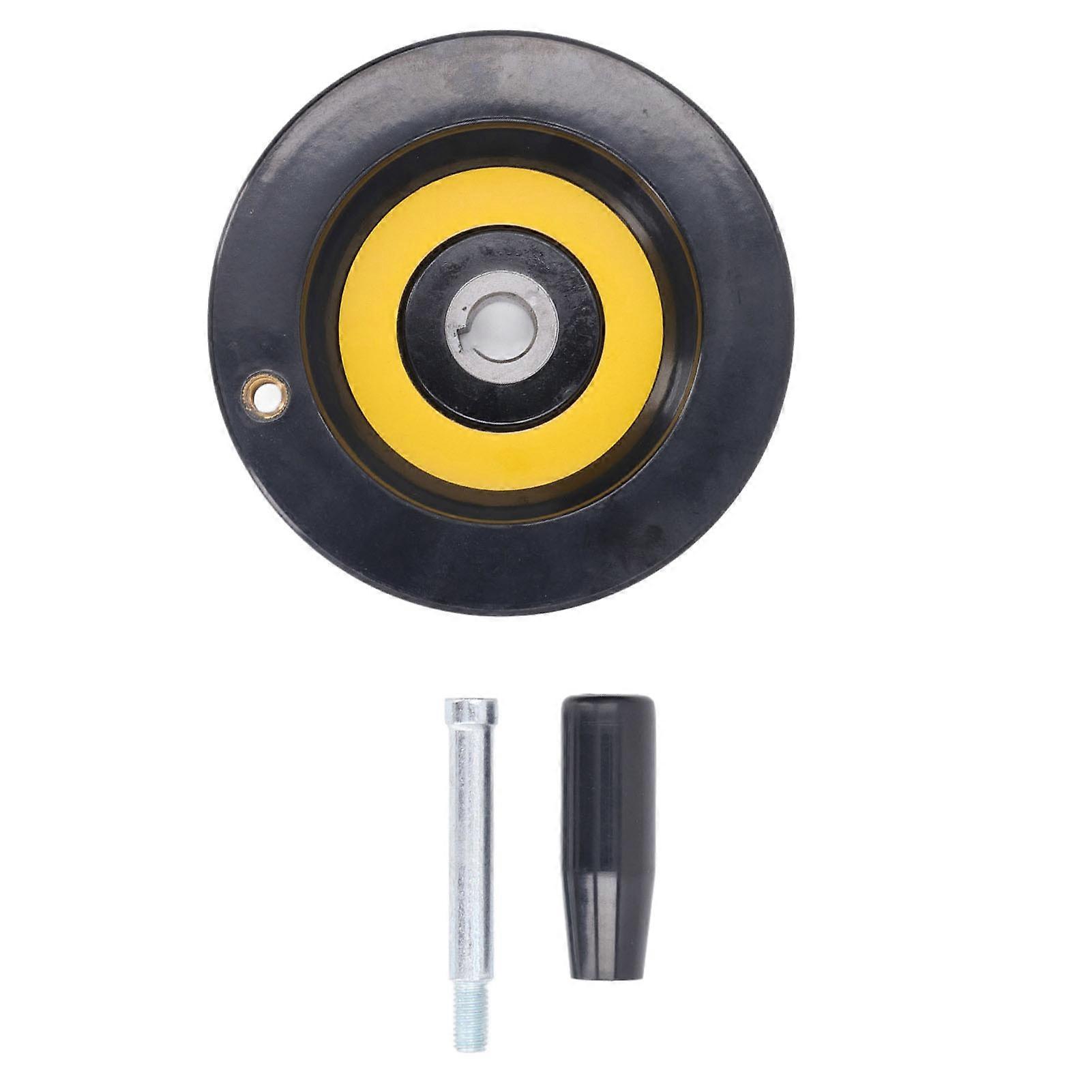 12x125mm Machine Tool Handwheel with Handle Back Ripple Hand Wheel for Lathe Milling Grinding Machines