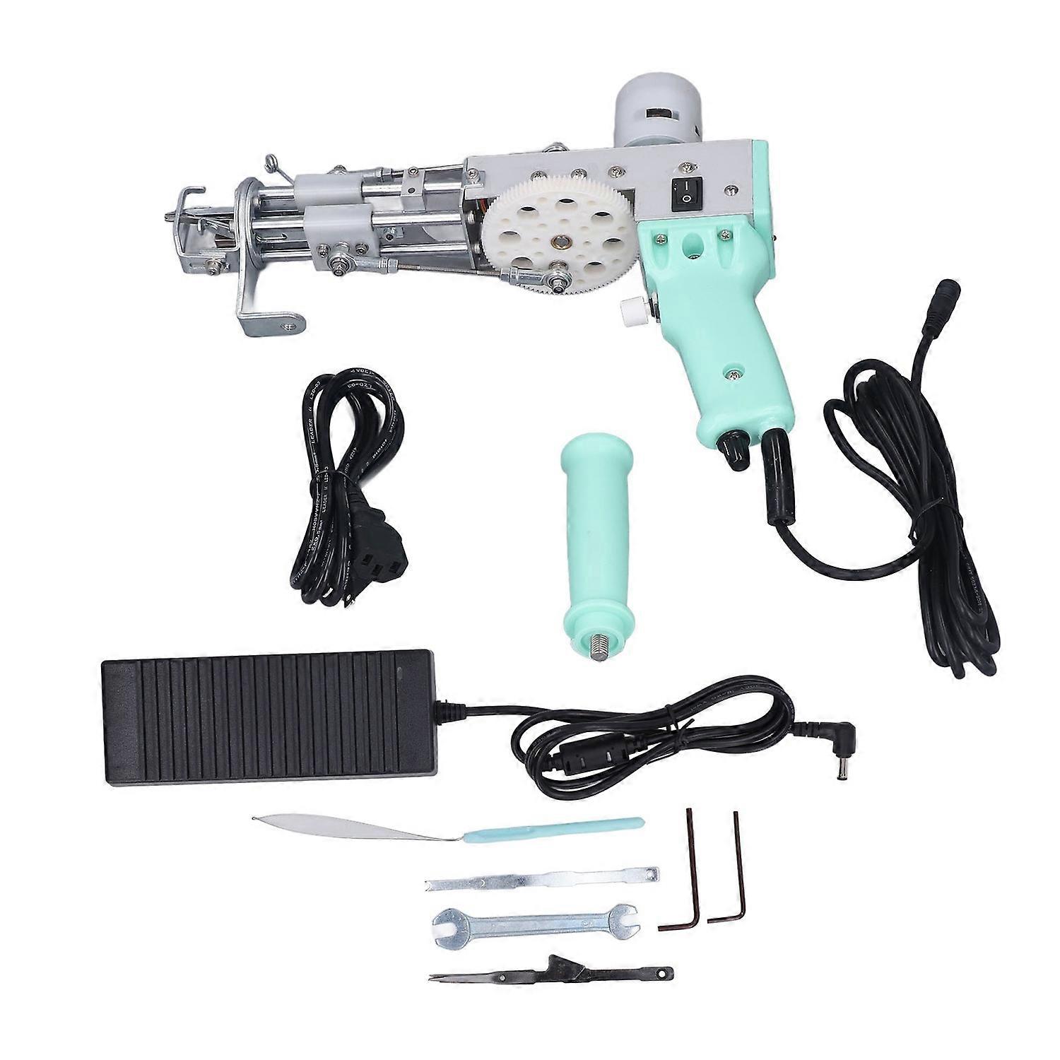 2 in 1 Rug Tufting Machine Adjustable Speed DIY Hand Crafted Electric Carpet Gun Machine for Beginne