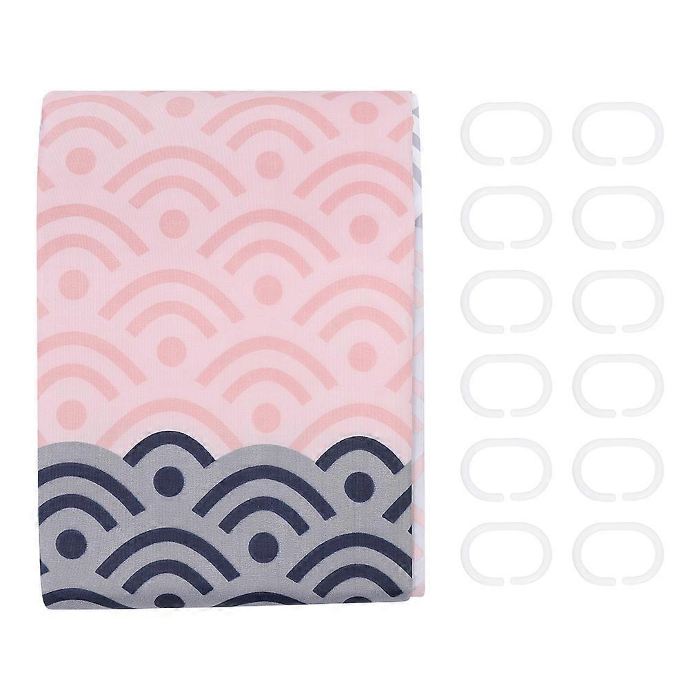 Seaworld Painting Polyester Shower Curtain with Hooks