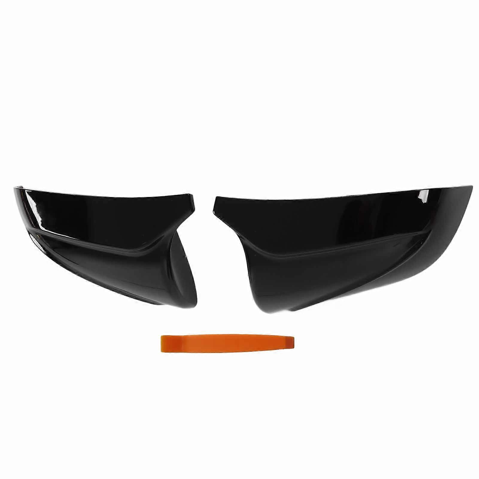 2 Pcs Gloss Black Rearview Mirror Cover Cap Left Right with Pry Bar Replacement for Tesla Model 3 2017‑2020 Side Mirror Cap