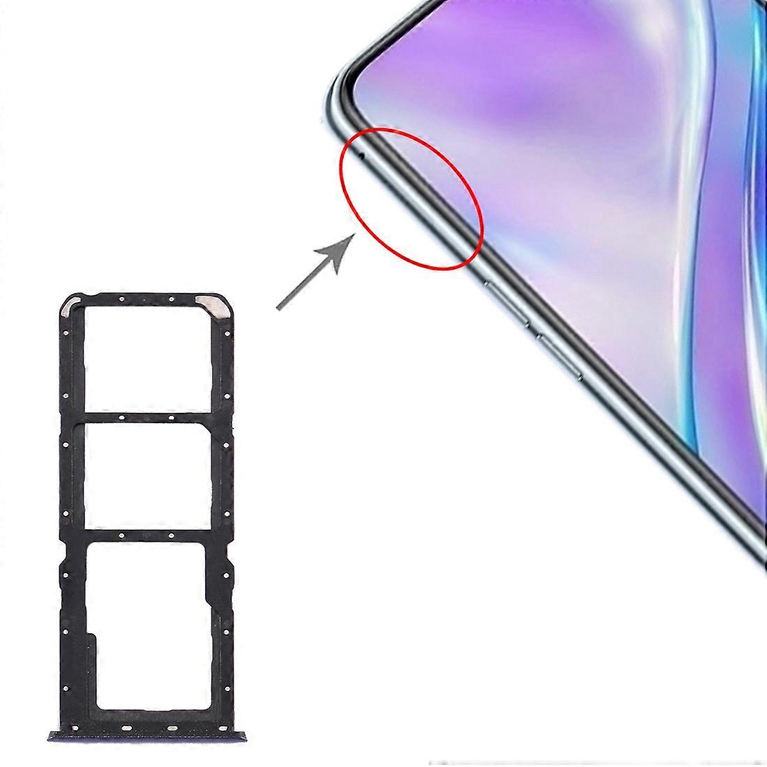 (New) For OPPO Realme X2 SIM Card Tray + SIM Card Tray + Micro SD Card Tray