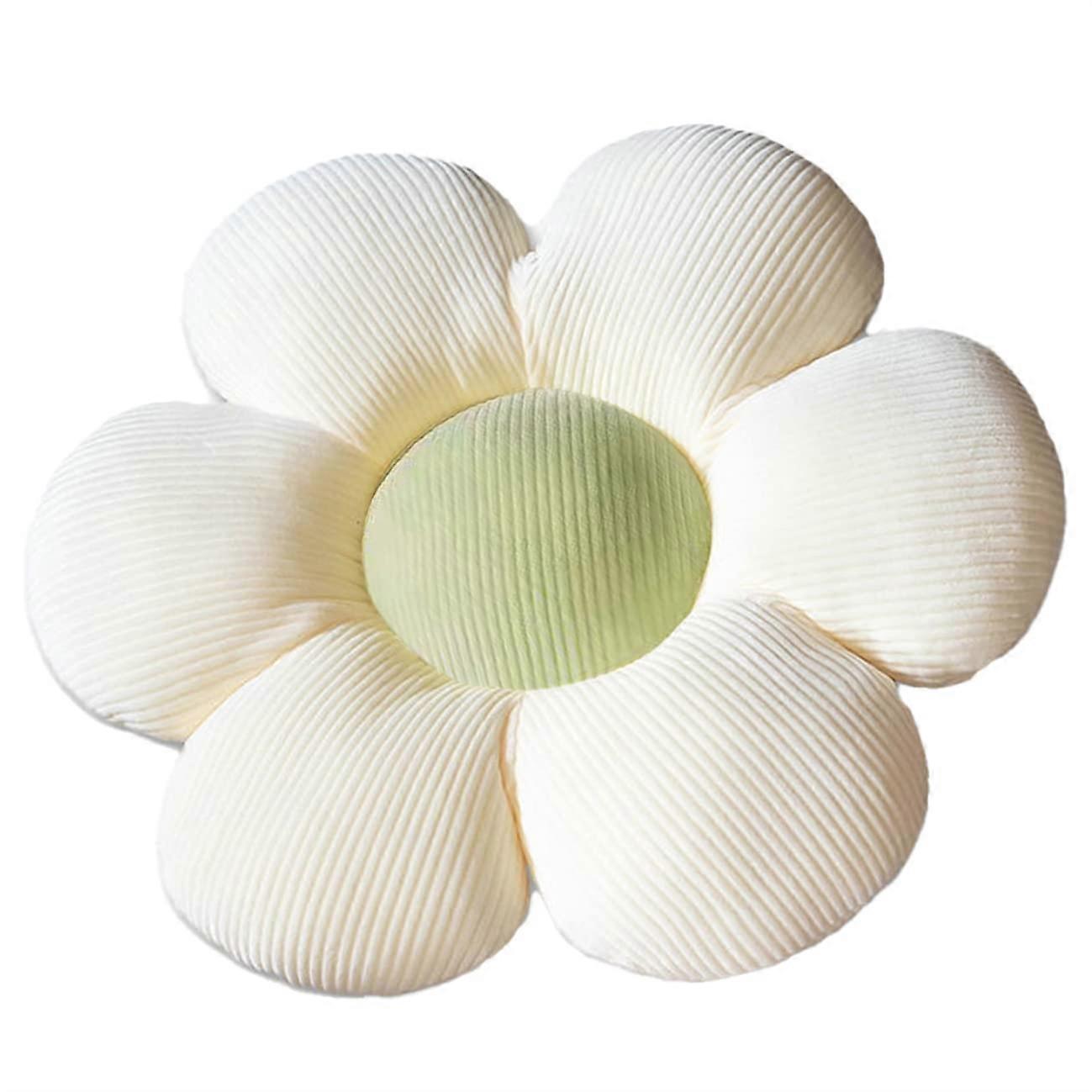 Cute Flower-Shaped Pillow 40cm x 40cm Reading Cushion in Soft Fabric for Leisure and Home Decor