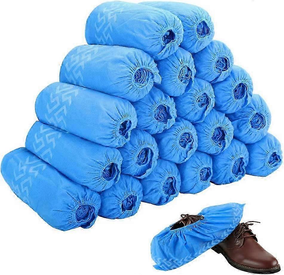 Althee Disposable Boot & Shoe Covers 200 Pack (100 Pairs) | Non-Slip, Durable, Indoor | Protect
