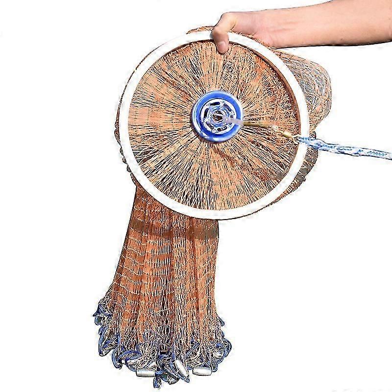 American Style Fishing Cast Net Easy Using Fishing Net for Lake Water