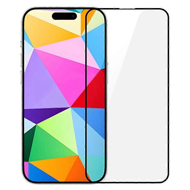 For iPhone 16 Pro Full Screen Protector Electroplated Fingerprint-Resistant Coating