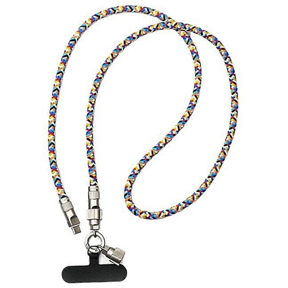 120 cm 2-in-1 telefoonriem Type-C naar Type-C 60W oplaadbare telefoonkoord oplaadkabel