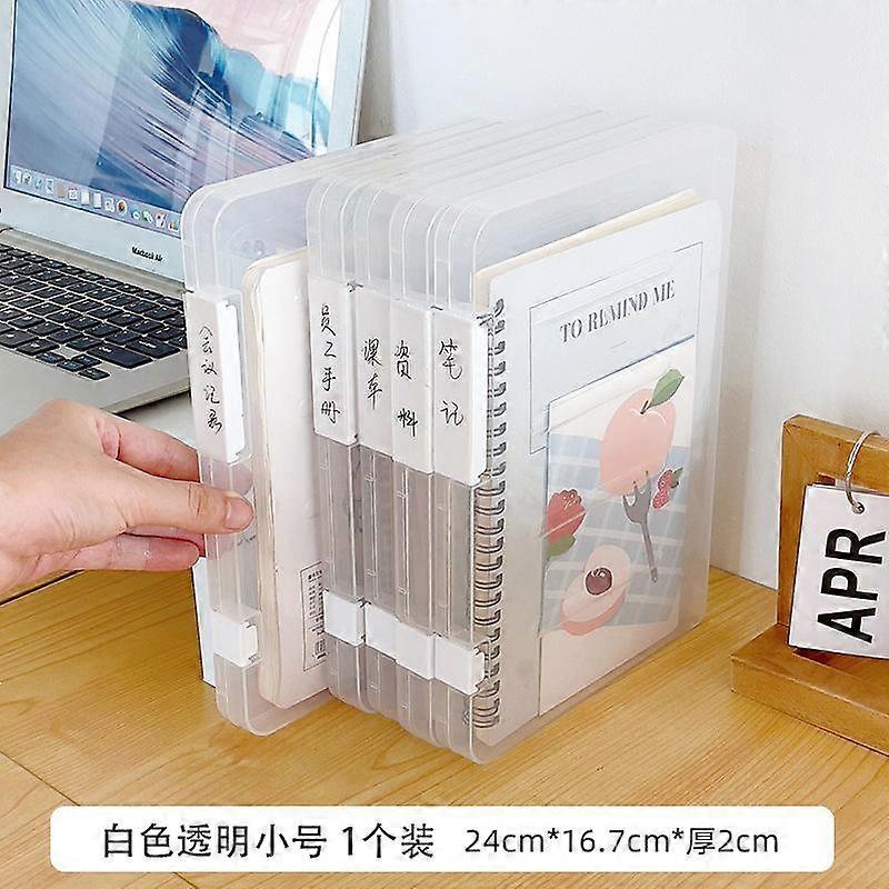 Vogue Portable Plastic Box Box Office Desktop Document file management Sorting Folder Holder Clear Plastic Document Box Document Case