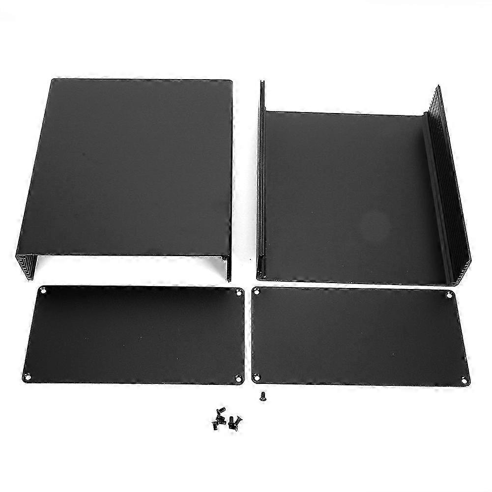 Aluminum Enclosure Case PCB Junction Box Circuit Board Accessory Sand Black for GPRS