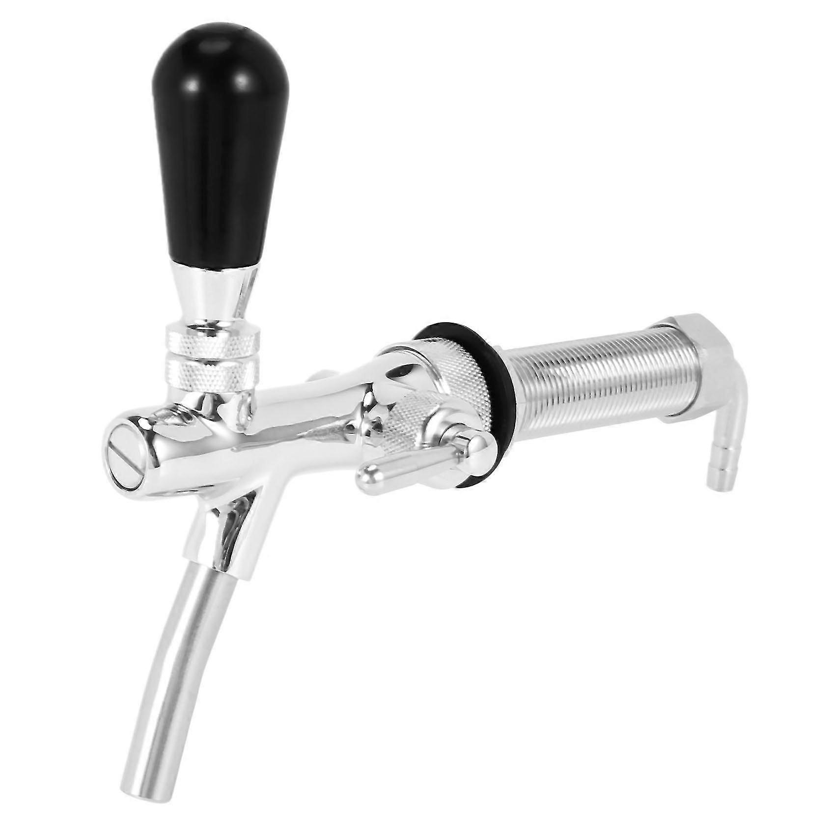 Adjustable Flow Control Chrome Draft Beer Faucet Tap G5/8 Shank Long Stem Home Brew Beer Keg Faucet