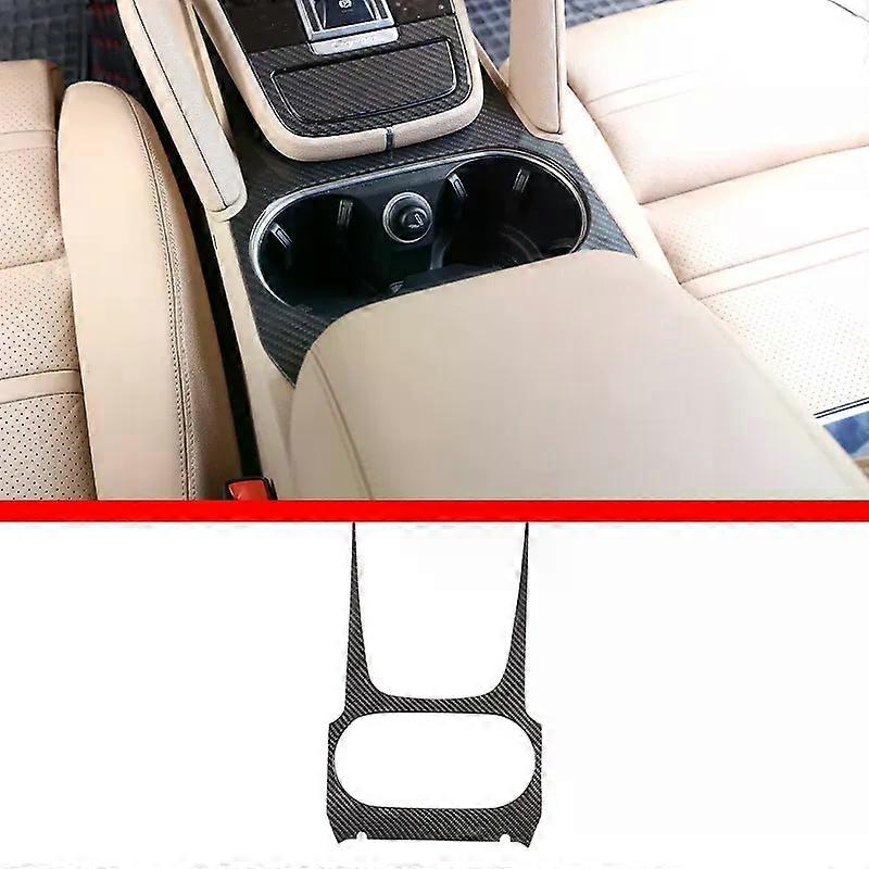 Real carbon Fiber compatible for Cayenne 2018-2023 Inner Door Central Control Gear Panel Cover Door Sill Trim Stickers Accessories