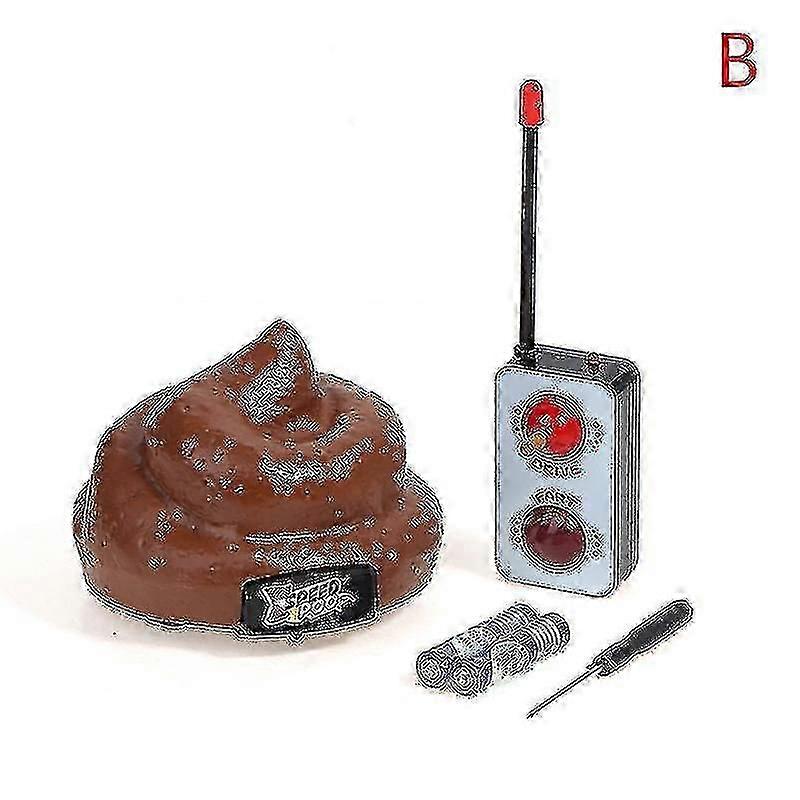 Remote Control Speed Poo Decompression Poop Toy Stool Funny Toy Remote Car (xiatian)-Yvan