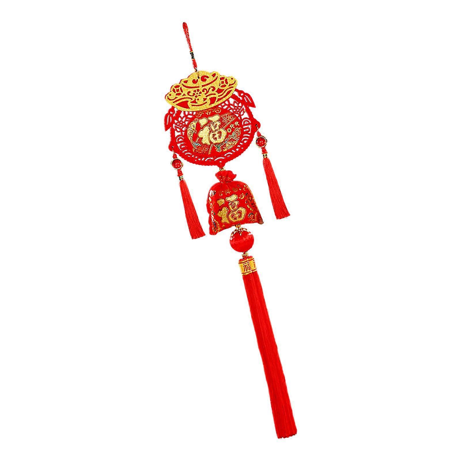 Chinese Lunar New Year Hanging Ornament 80cm Fu Character for Dinning Room