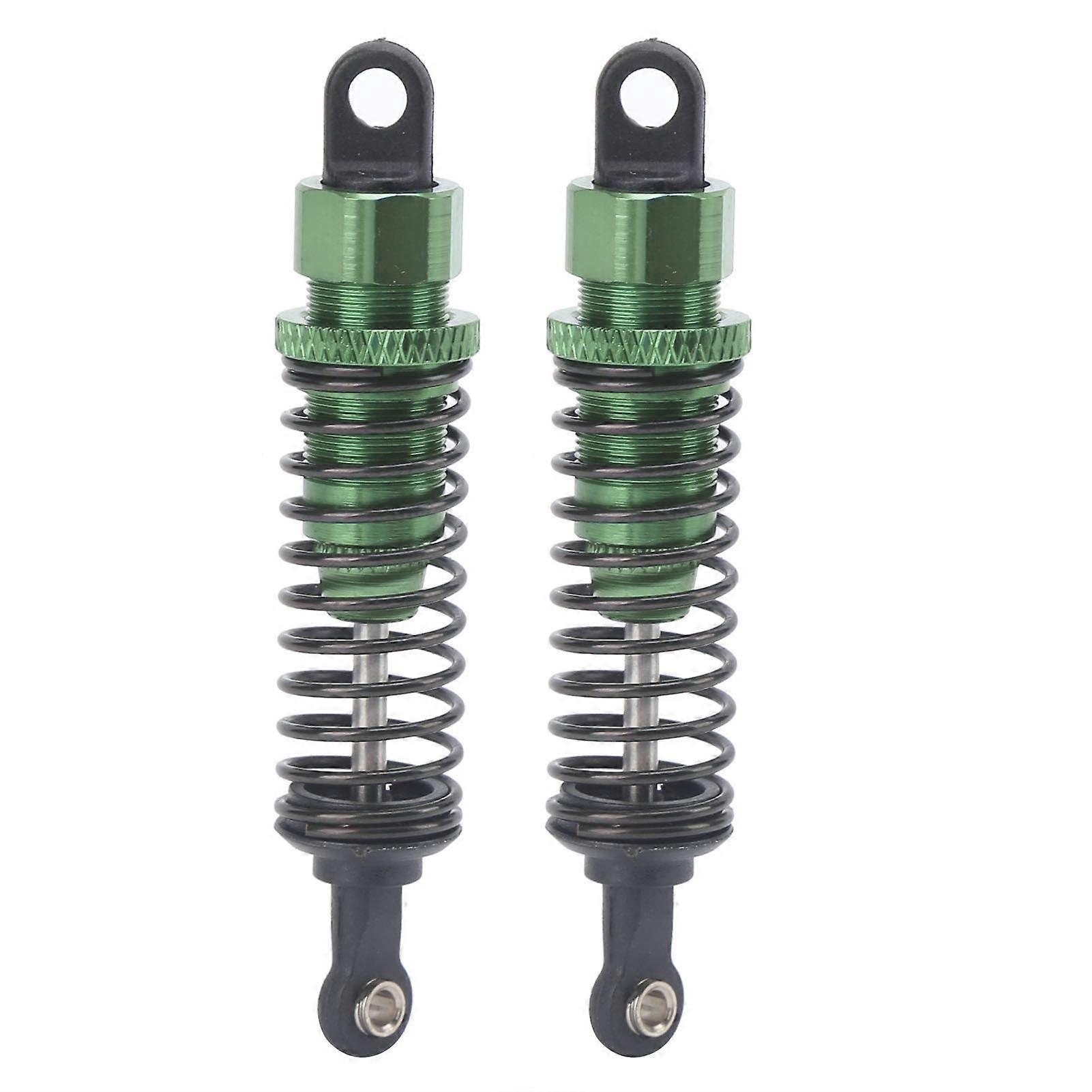 RC Damper 2Pcs 72mm RC Aluminium Shock Absorber Damper for TRAXXAS SLASH 2WD RC Car Upgrade PartsGreen