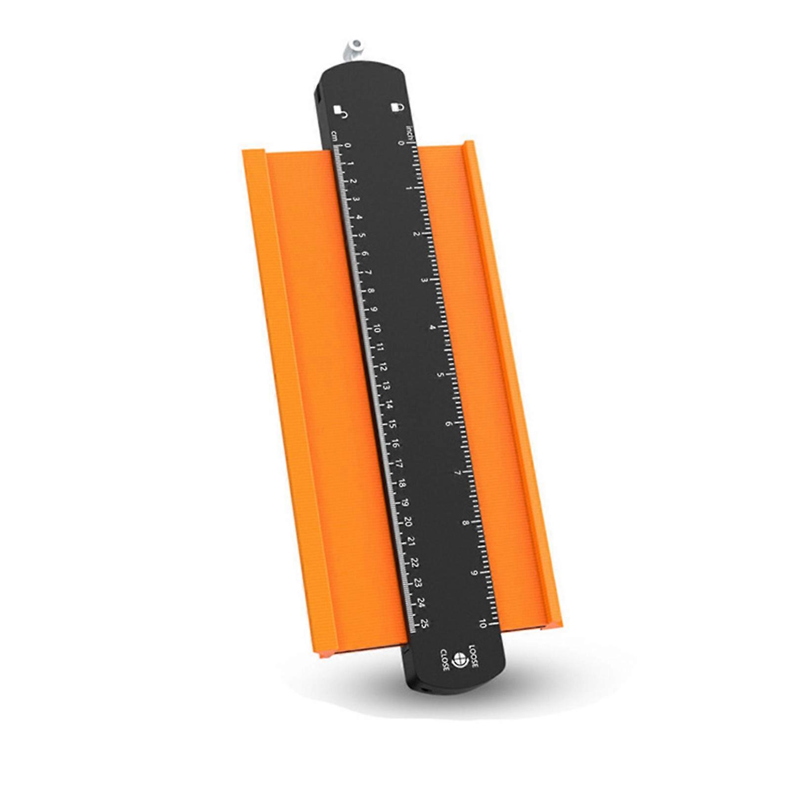 Contour Gauge Imitation Gauge With Lock Contour Woodworking Measuring Taking Shape Gauge Taking Shape Irregular Measuring Ruler (10-inch)