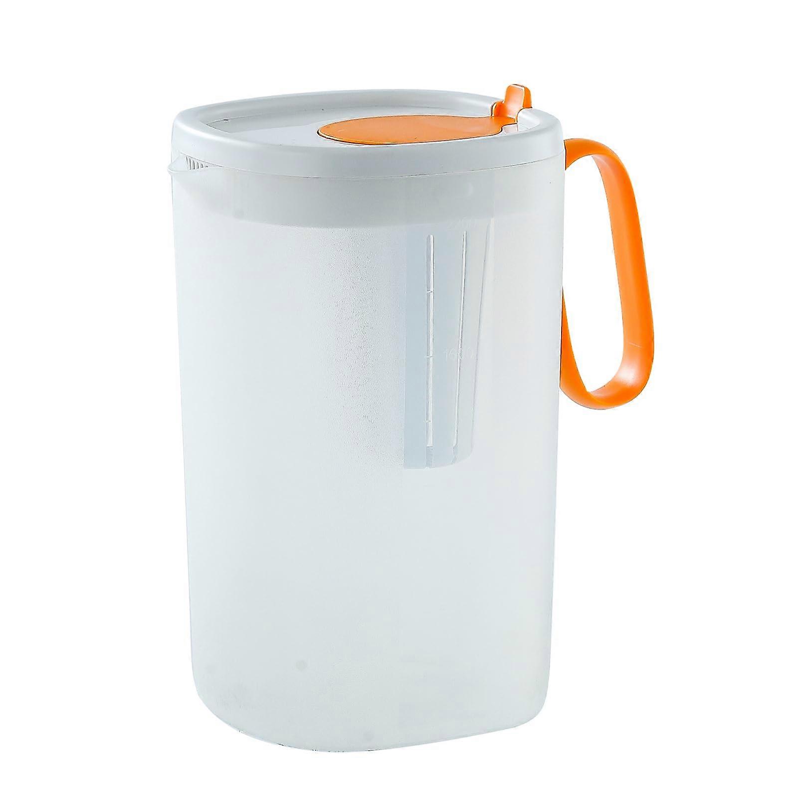 Shatterproof Plastic Water Pitcher 74 oz for Hot Cold Water and Flavor-Infused Drinks BPA-Free Durable Design