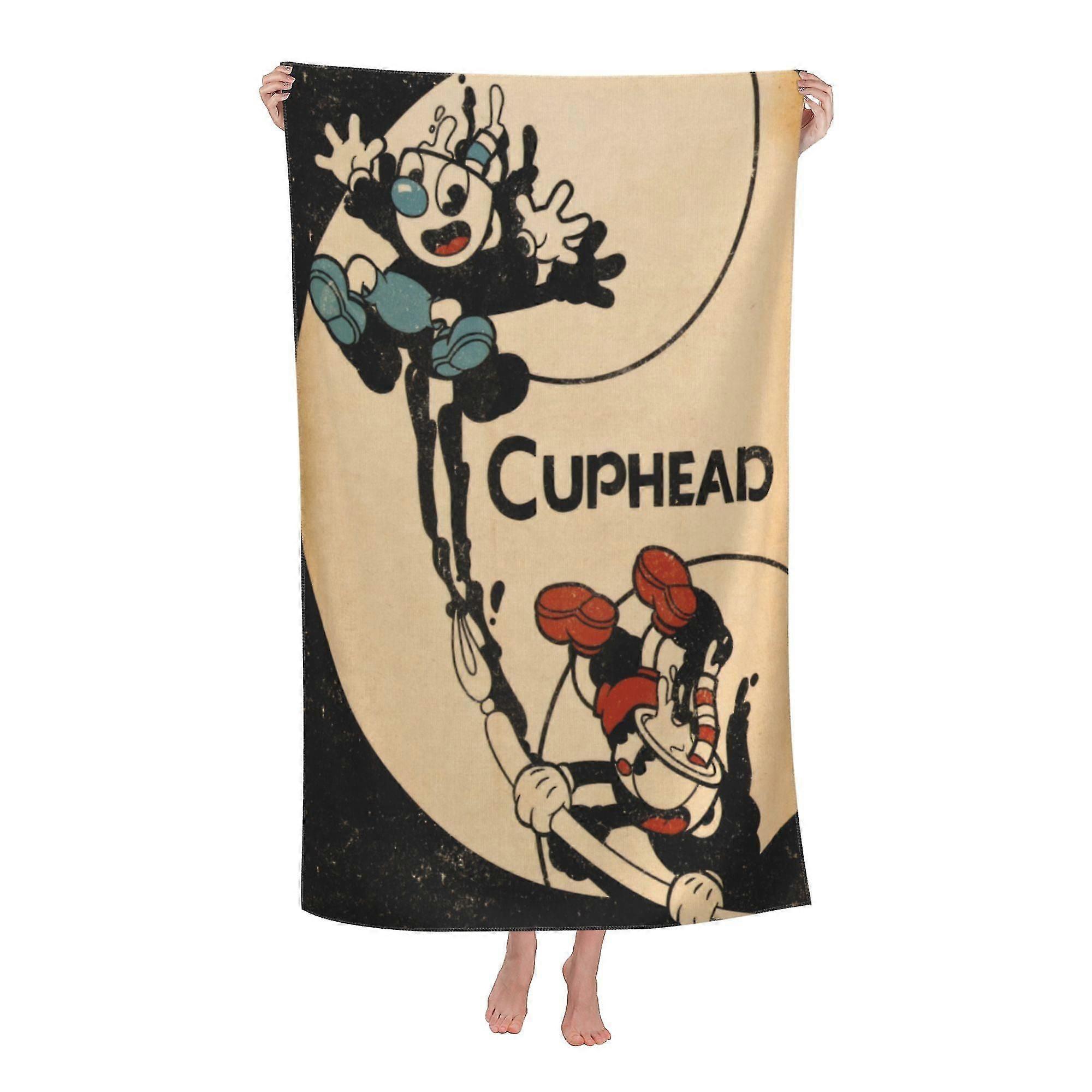 Cuphead Beach Towel, Large Microfiber Bath Towel #11pd