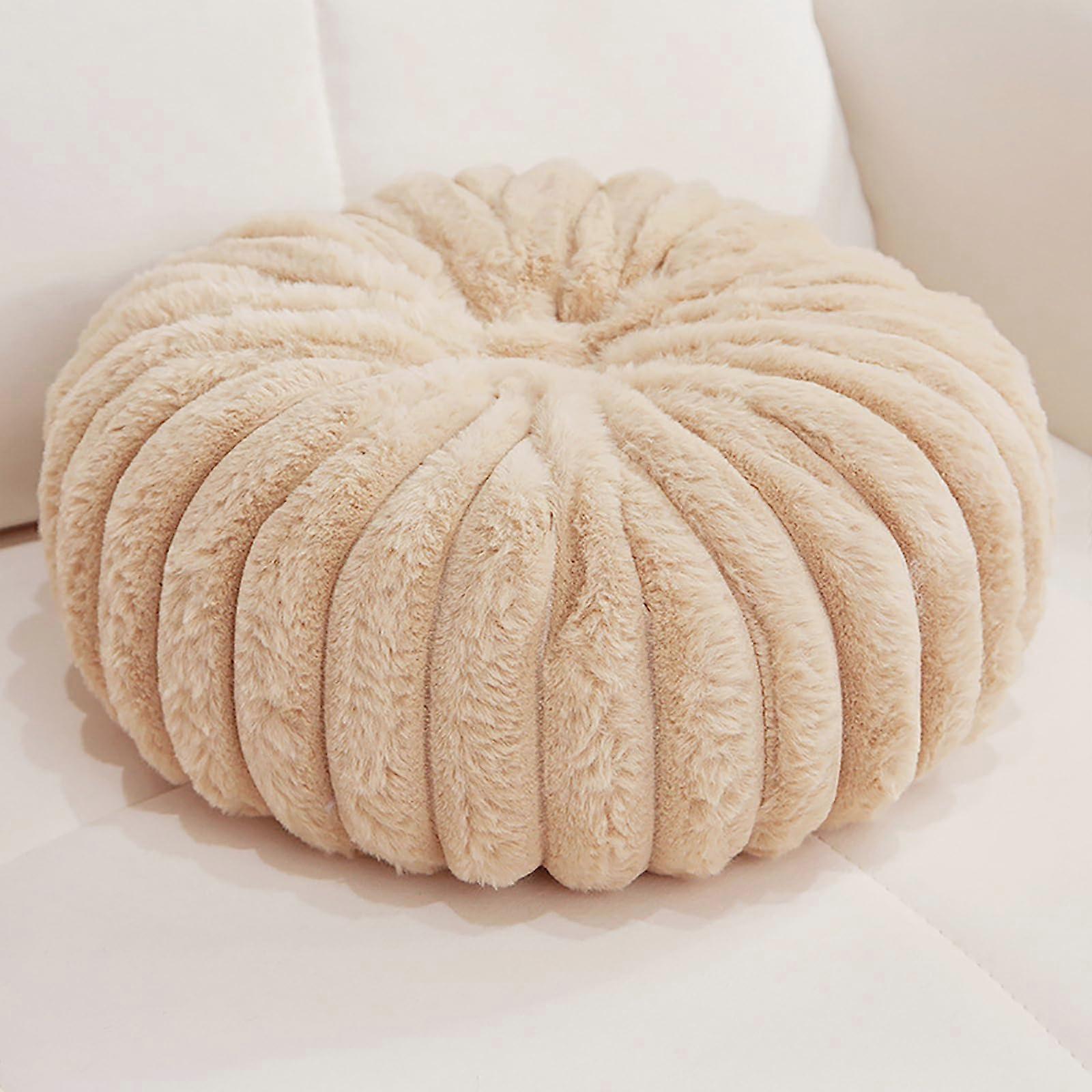 Soft Plush Throw Pillow 13.5 Inches Diameter 5.8 Inches Thick for Sofa Couch Decorative Home Accessory