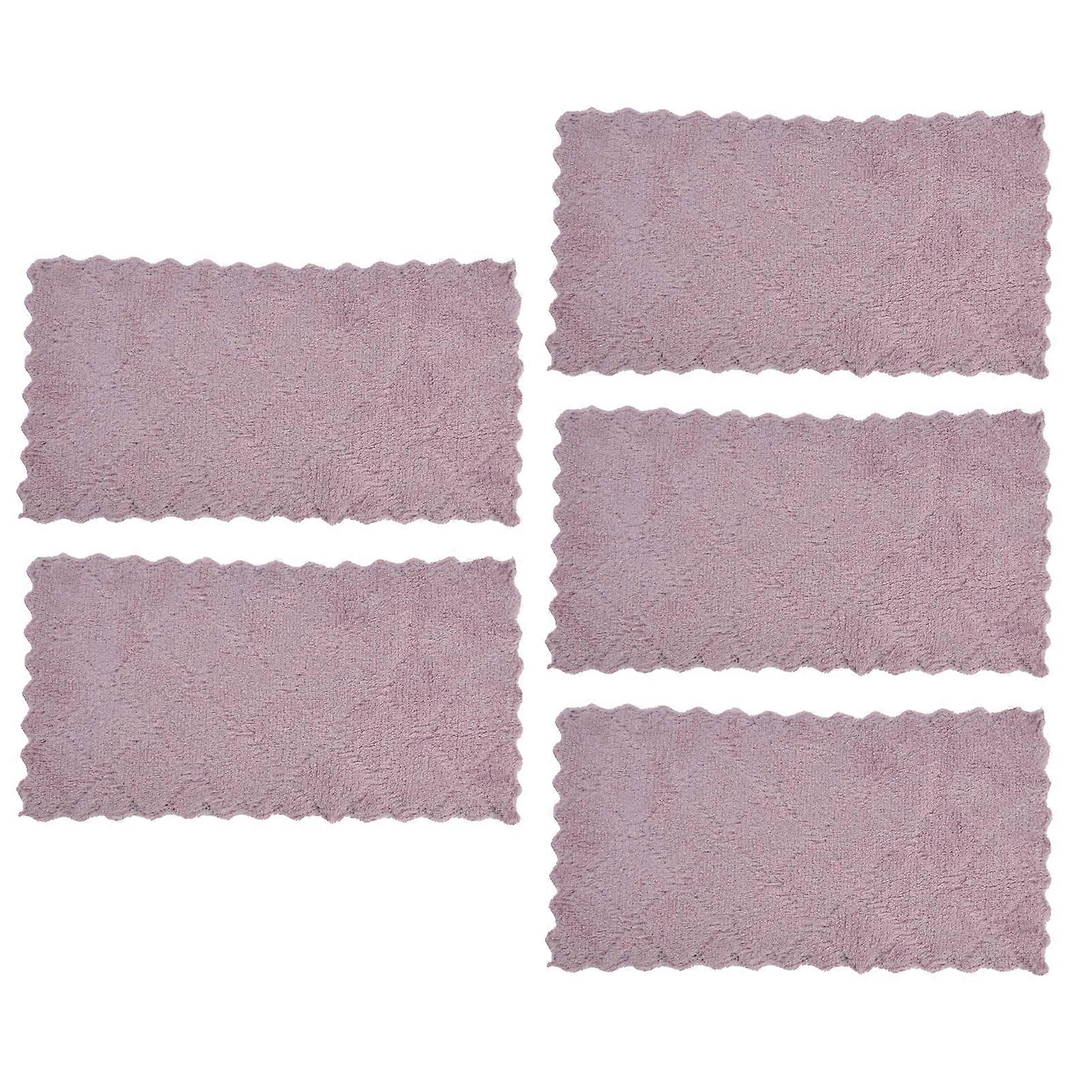 5Pcs Microfiber Kitchen Cleaning Cloth Absorbent Soft Rag Cleaning Tool for Home Kitchen
