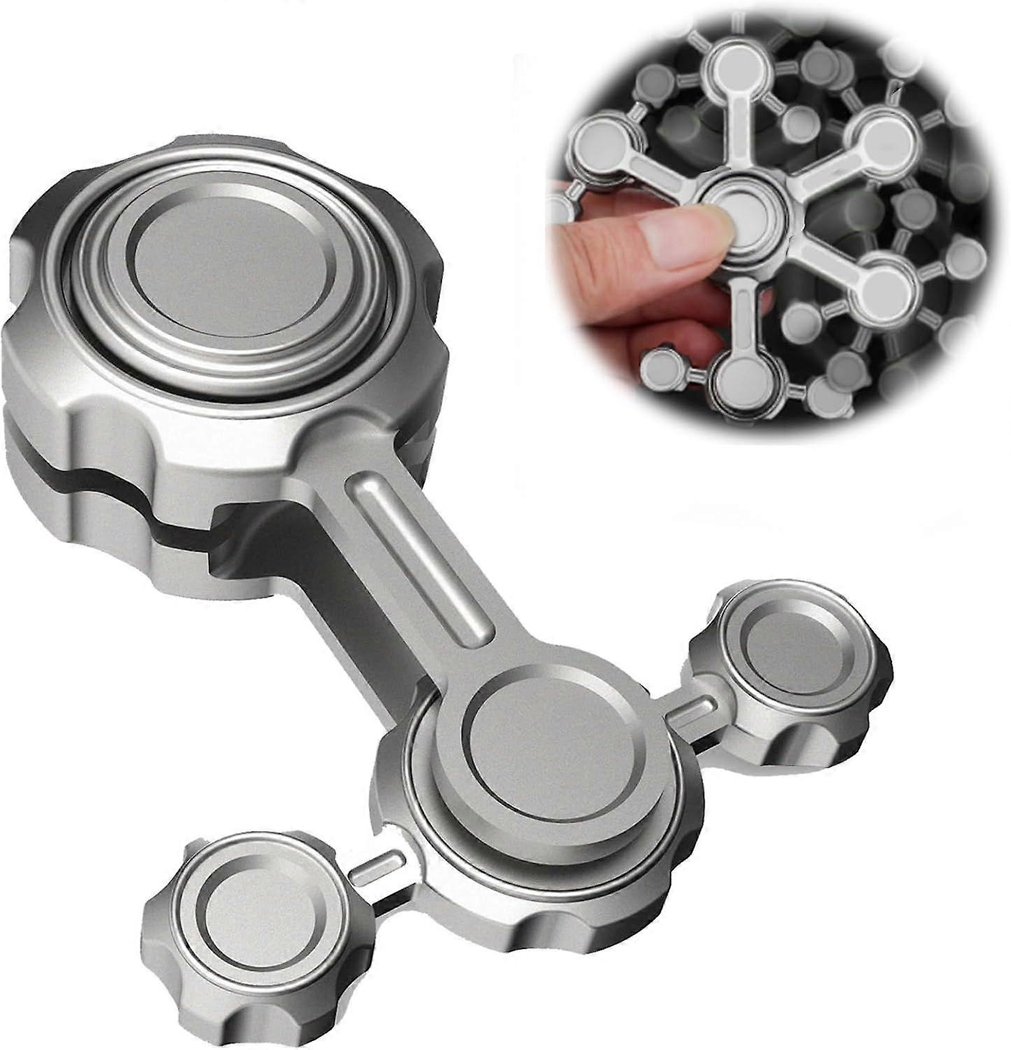 Cool Gear Fidget Spinner - Metal Chain Design - Stress Relief for Kids/Adults
