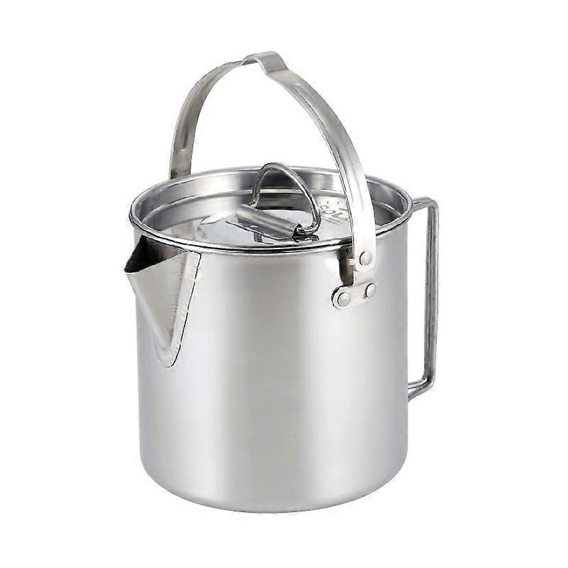CW-307 Portable Stainless Steel Picnic Cooker Kettle Teapot Hanging Pot