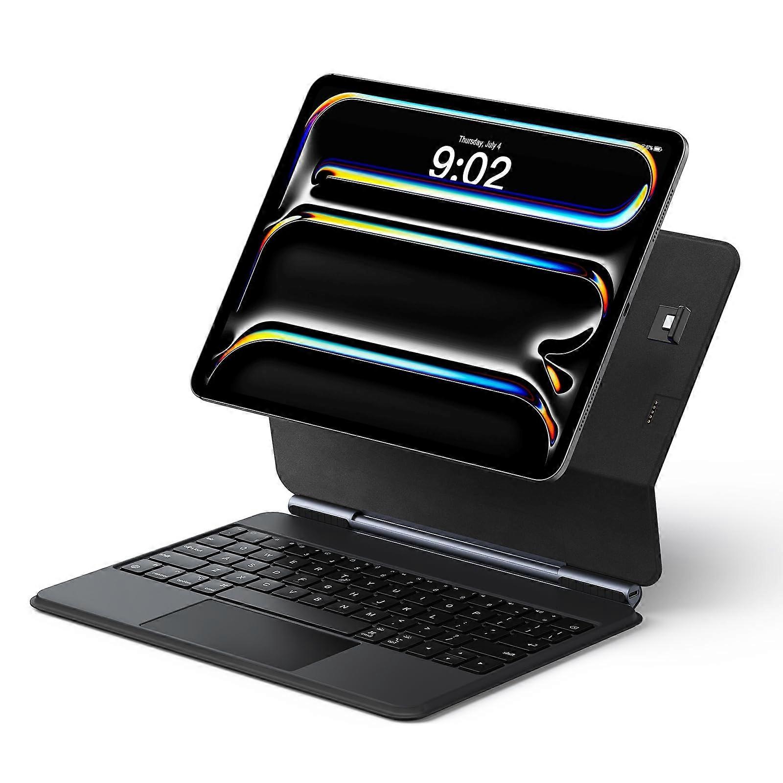 Keyboard Case for iPad Pro 11-Inch M4 2024, Magnetic Keyboard with Trackpad, Auto-Connect, No Charging, Compatible iPad Pro 11 5th Gen