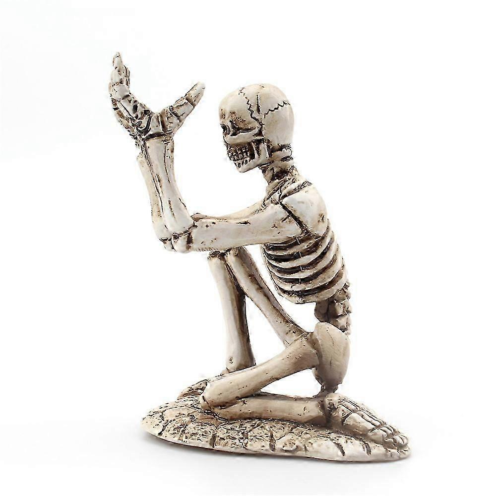 Skull Pen Holder Skeleton Shape Storage Holder Desktop Ornament