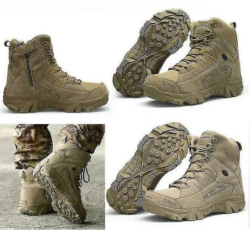 Erkek Askeri Taktik Savaş Yürüyüş Botları Çöl Ayakkabıları Eğitim Açık