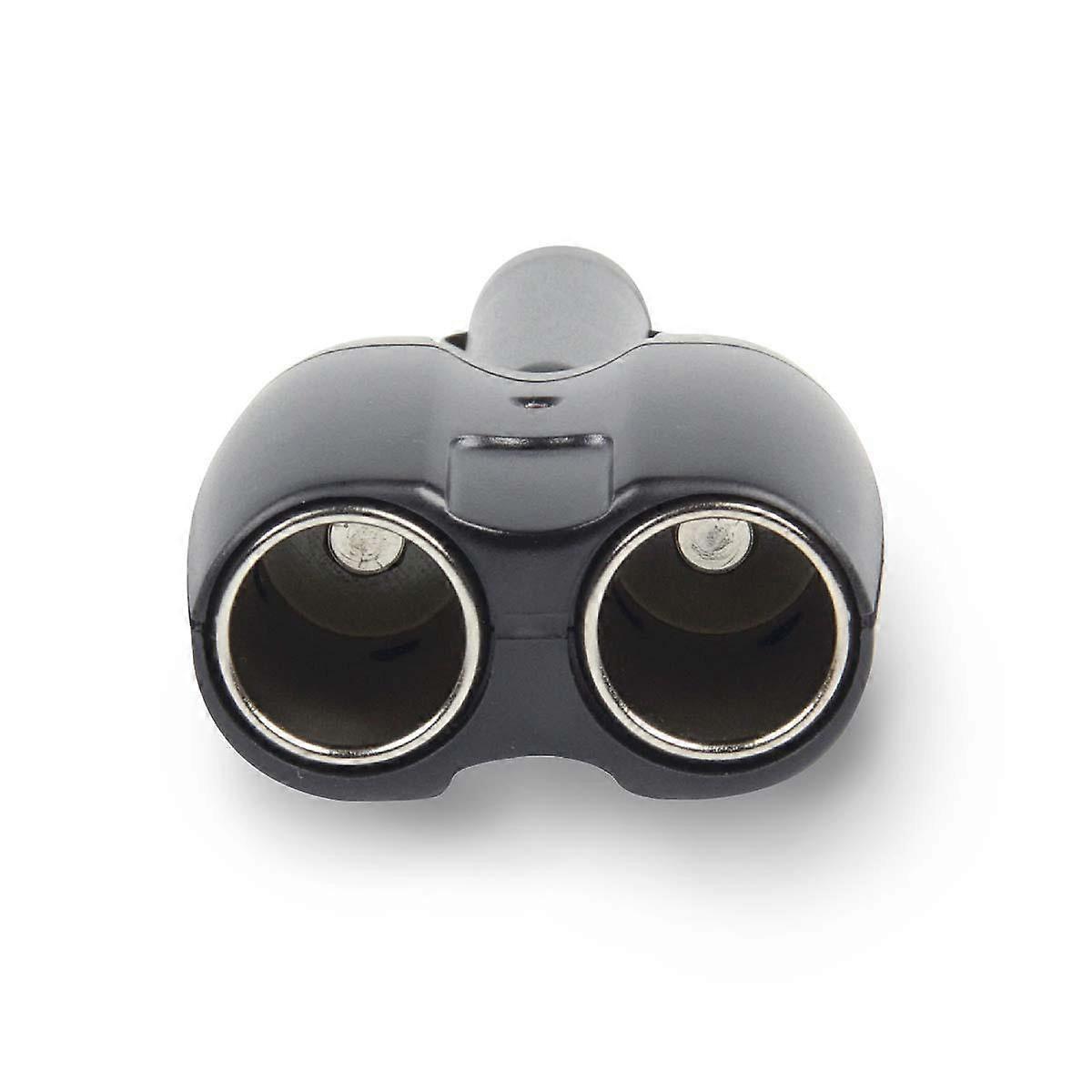 Dual 12V 10A 120W Compact Cigar Lighter Distributor, Black