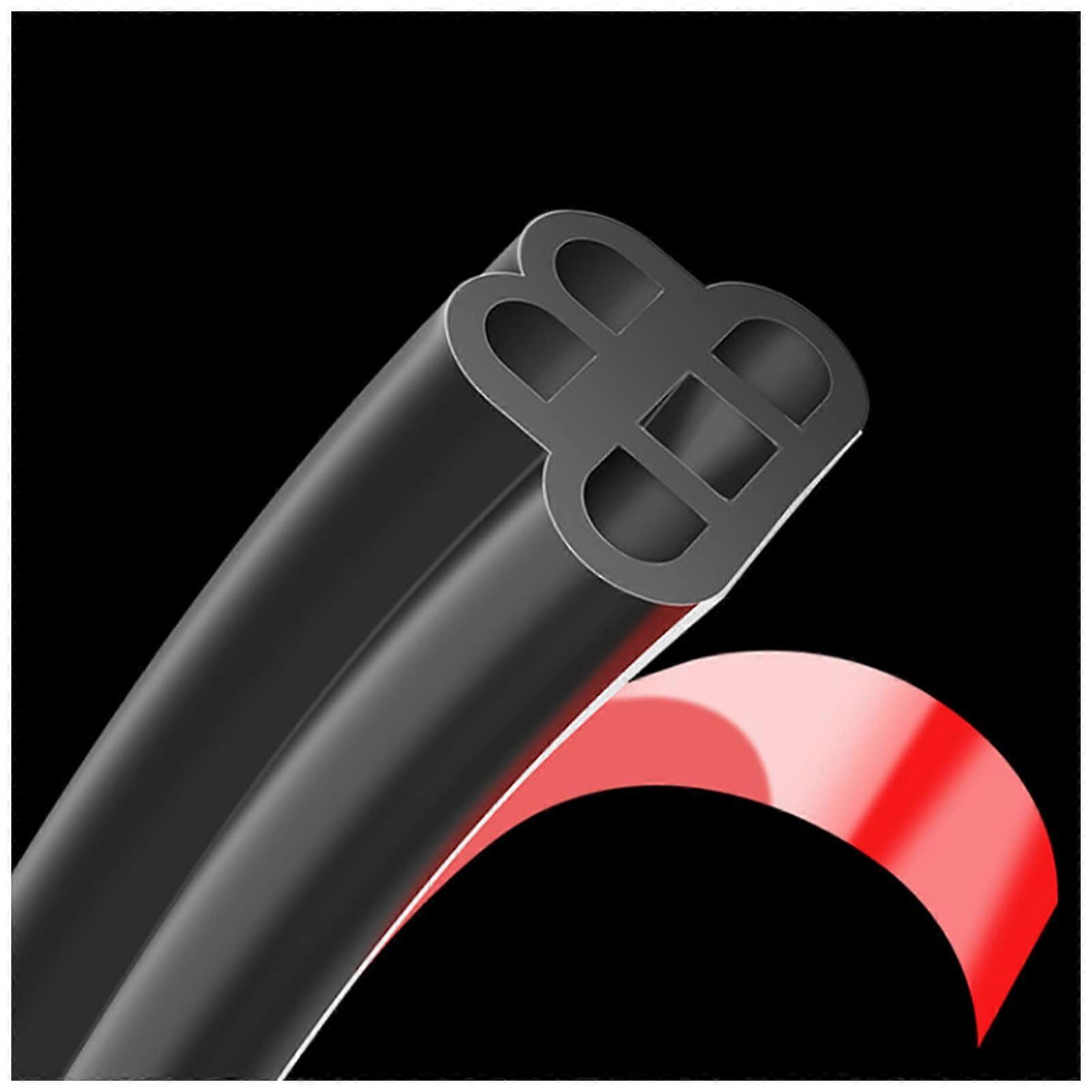 Car Door Edge Guard (16ft/5M) Universal B Shape Rubber Seal Strip Trim for Car Window Door