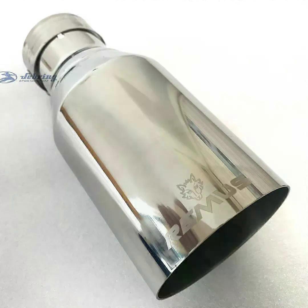 Platte rand Roestvrij staal Universele Auto uitlaatpijp Uitlaatdemper Auto accessoire modificatie tip