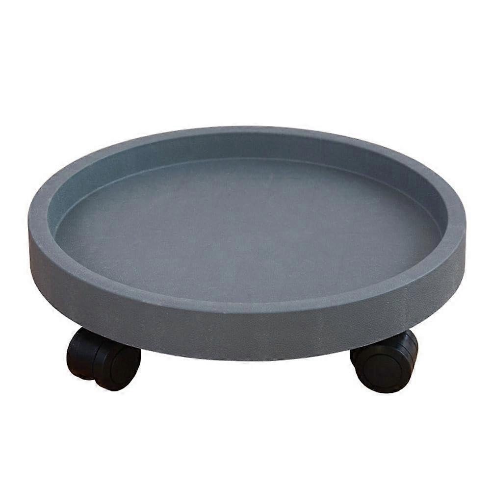 8.45 Inch Planter Caddies Rolling Saucer Caddy Wheels, with Wheeled Stand for Potted Plant