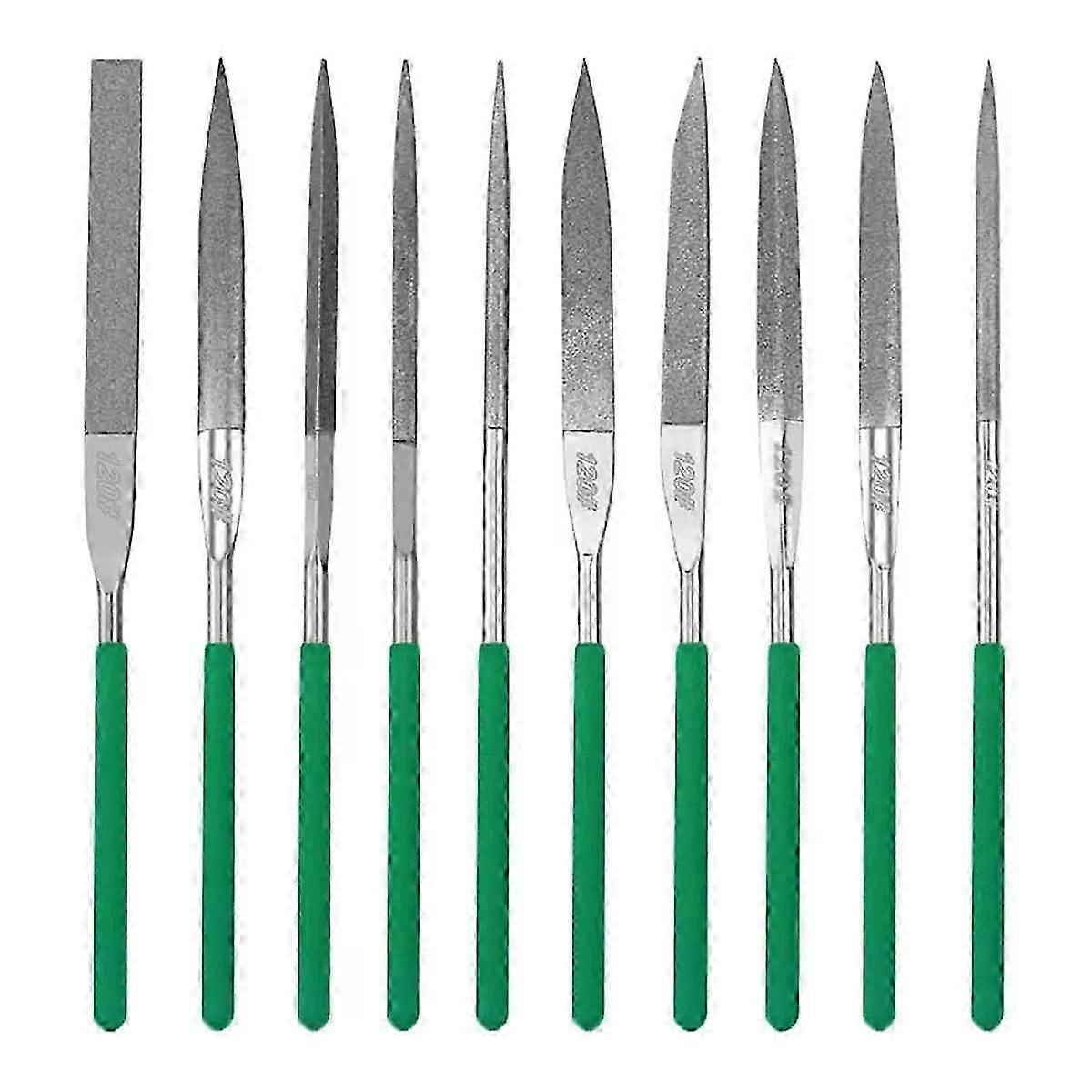 10-Piece Diamond File Set, Precision Needle File Set, Diamond Coated Files for Filing Metal, Cerami