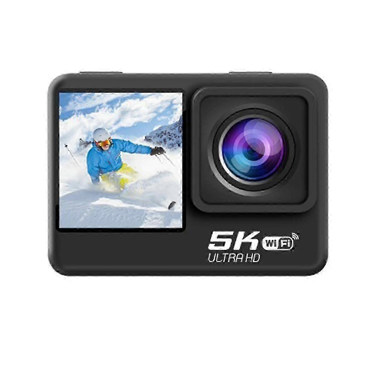 Wifi Anti-shake 5k Action Camera Dual Screen 170 Portable Hd Camera Diving Anti-shake Waterproof M