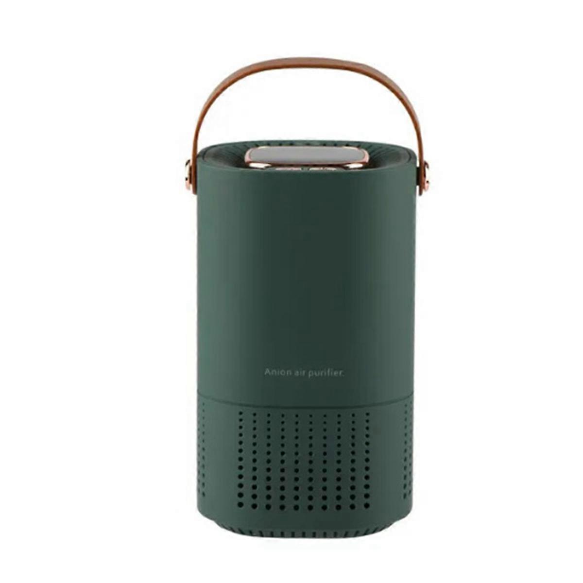 Desktop Air Purifier H13 Filter Negative Ion 2000MAh for Home (Green)
