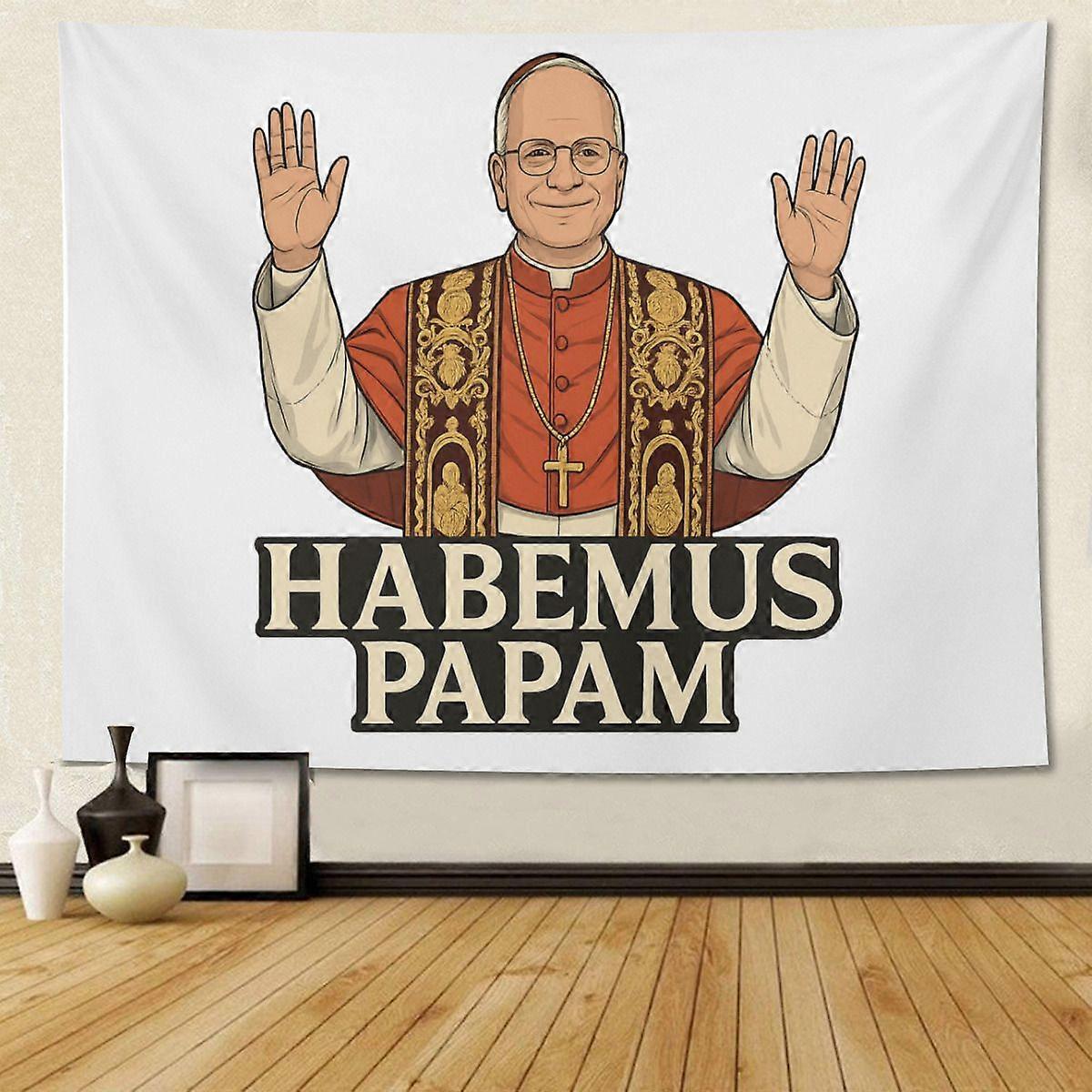 Habemus Papam Wall Tapestry Costume Set Product Pope Leo Xiv Polyester Hanging Banner With Hooks With Detailed Accessories For Theme Events For Every