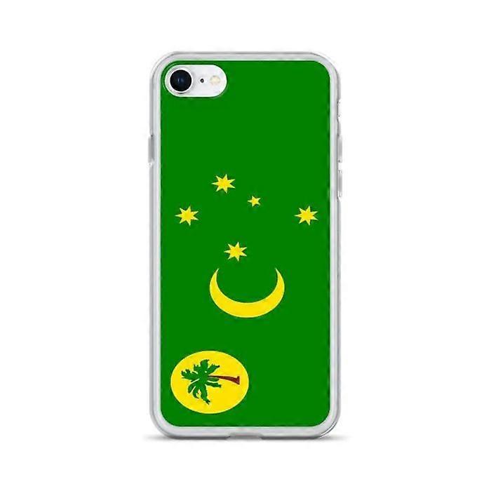 Phone case - PIXELFORMA - iPhone 7 - Cocos Islands Flag - Transparent plastic - TPU