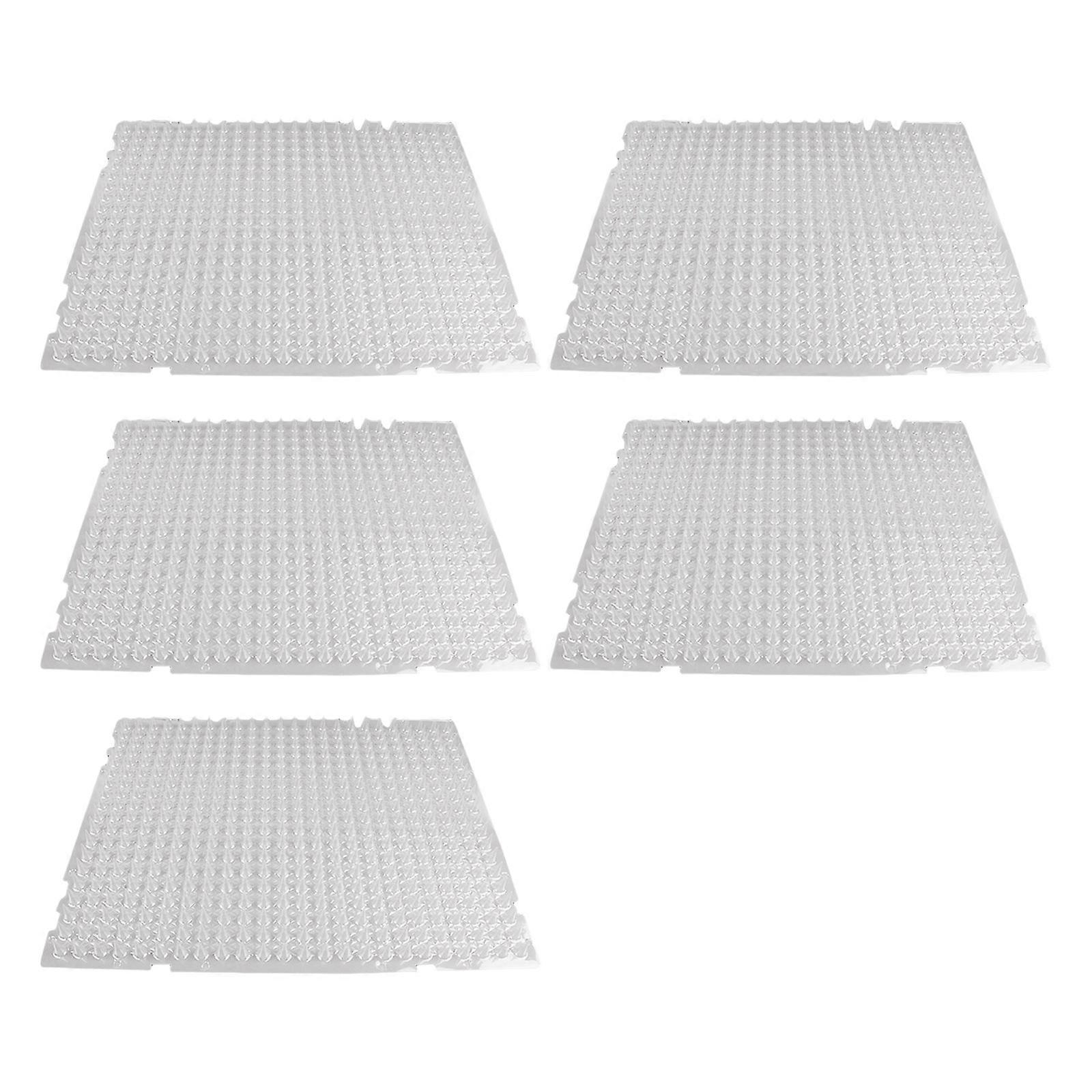 5pack في الهواء الطلق الردع القطط الحصير Plastomer الوخز شرائط كبيرة لمختلف القطط الصغيرة الأليفة القفز منع شفافة