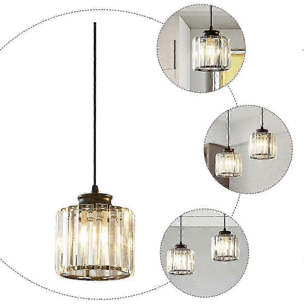 Ceiling Lamp Elegant Golden Crystal for Restaurants